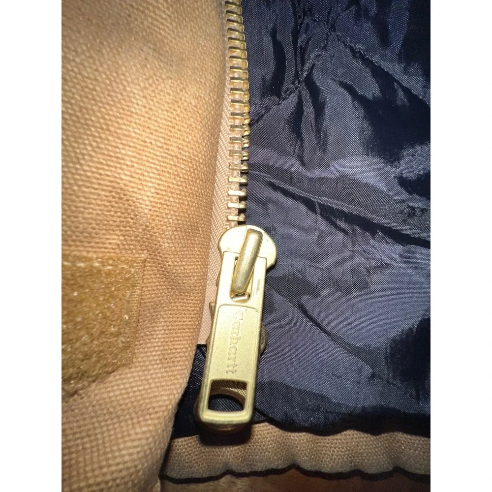 Carhartt Women's WC026 Sandstone Coat Jacket Brown Quilted Lined Size M Medium - Picture 7 of 10